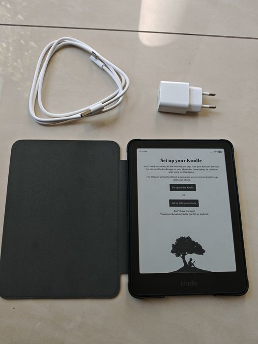 Kindle 7 '' paperwhite 6 12 generacji najnowszy model 16 GB z etui ładowarką i kabelkiem