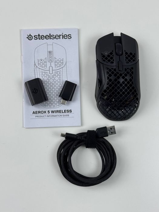 Bezprzewodowa mysz gamingowa SteelSeries Aerox 5 Wireless Black