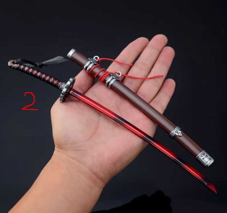Mini Katanas de decoração/chaveiros de Metal (23-25CM)