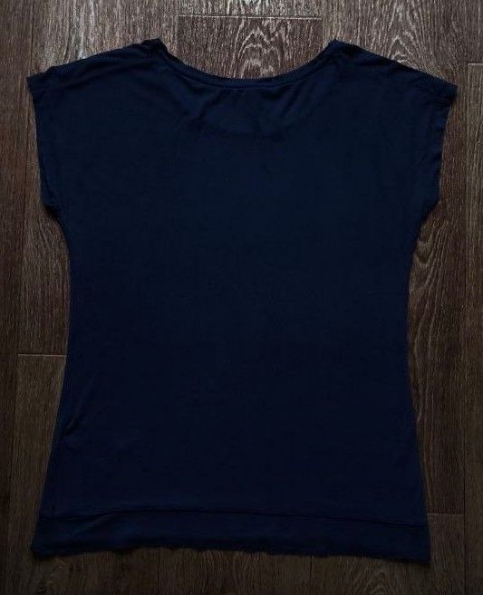 Синяя женская футболка свитшот худи Prada Milano размер M