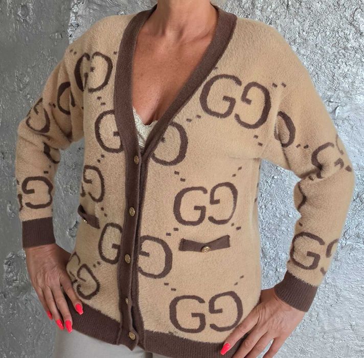 GUCCI  luksusowy swetr alpaka Cudny roz L