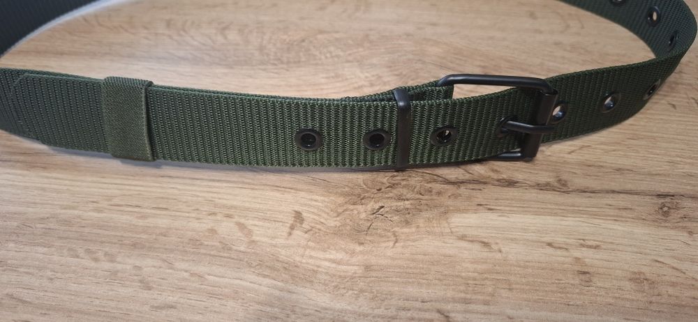 Zielony pasek do spodni unisex 120 cm