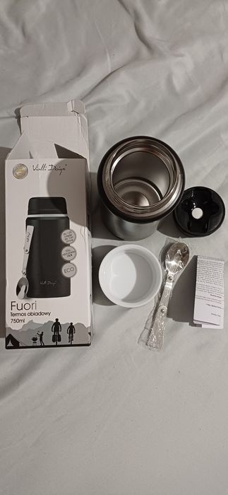termos obiadowy na zupę 750 ml, obiad VIALLI DESIGN FUORI, nowy