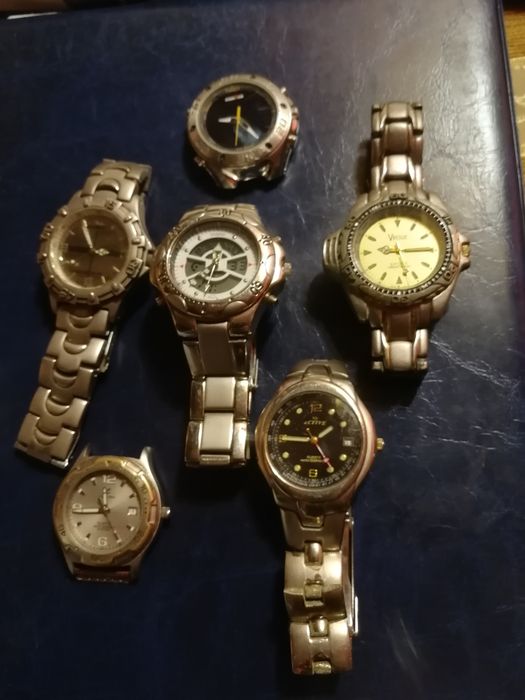 Zestaw zegarków nie mechanicznych nie Casio nie seiko