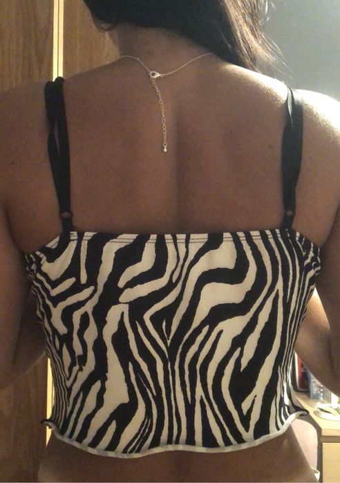 Top zebra da shein sem disponibilidade para troca