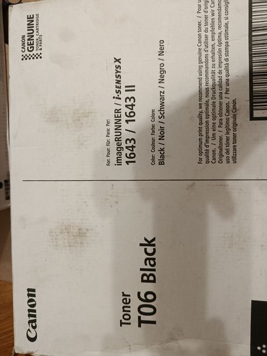 Toner T06 e T10 Novos Canon