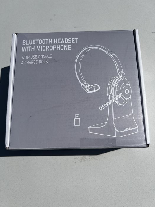 Słuchawki Bezprzewodowe z Mikrofonem BT881-CD + Stacja Dokująca USB Call Center