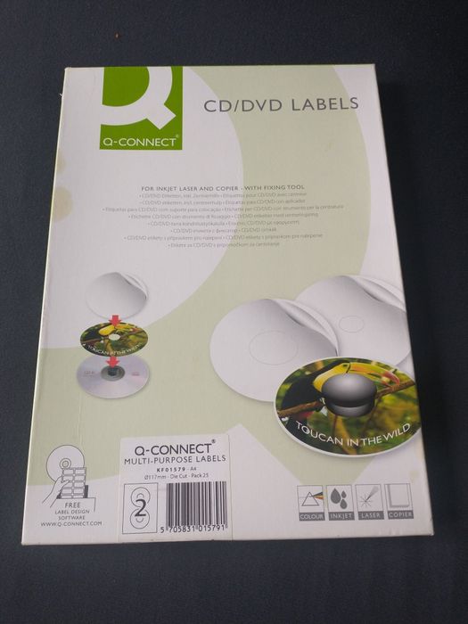 Etykiety samoprzylepne na płyty cd