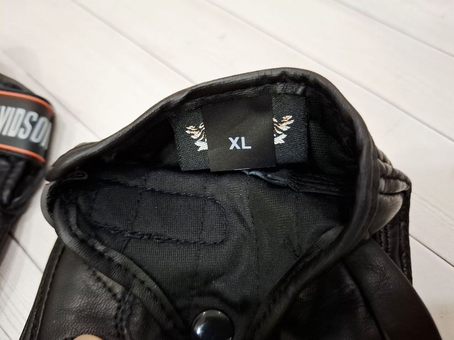 Шкіряні чоловічі мото рукавиці Harley Davidson