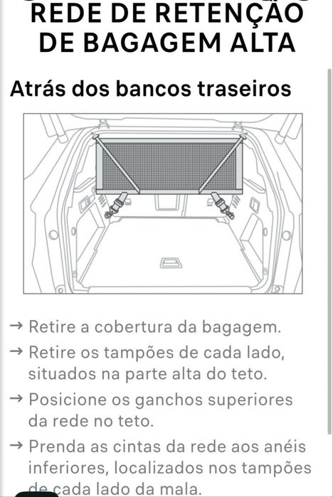 Rede retenção carga elevada Peugeot 3008