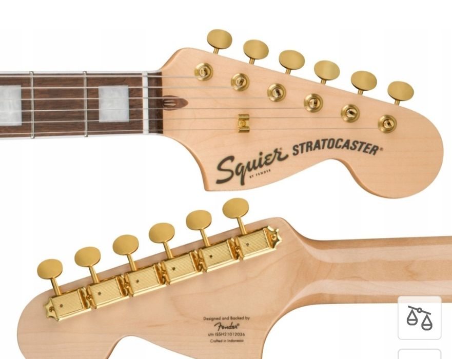 Squier 40th Anniversary Stratocaster Gold Edition SSB