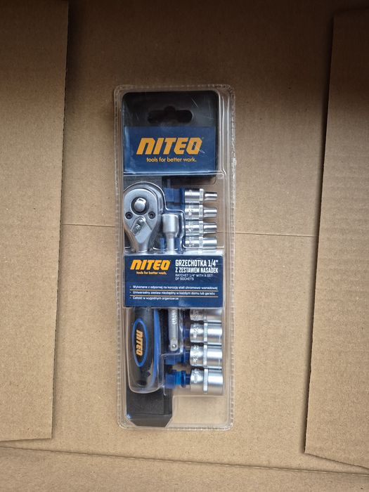 Niteo grzechotka z zestawem nasadek Nowa zapakowana poręczna
