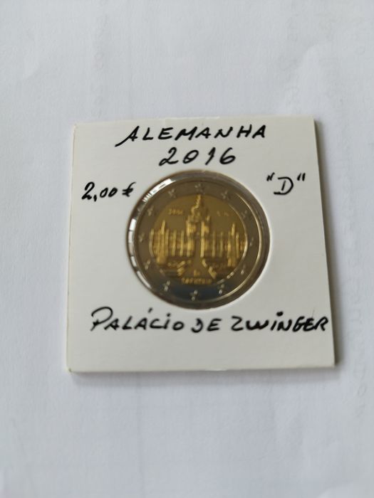 Alemanha 2016 moeda 2,00 euros Palácio de Swinger