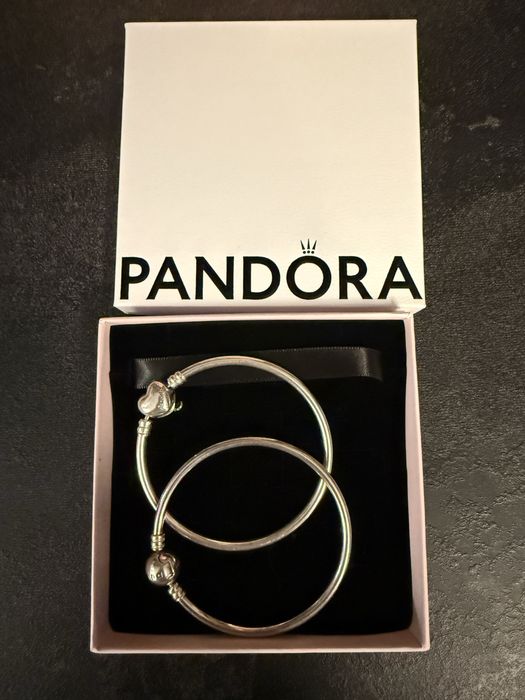 2 bransoletki Pandora 20cm +pudełko