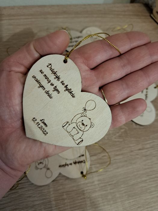 Personalizowane Podziękowania dla gości komunia wesele chrzest roczek