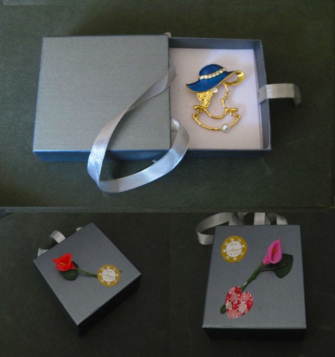 Alfinete / Broche / Pregadeira Busto de Mulher NOVO