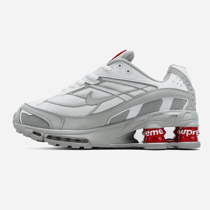 Кросівки Кроссовки Nike Shox Ride 2 Supreme White Red Белый Білий Кросовки демісезон