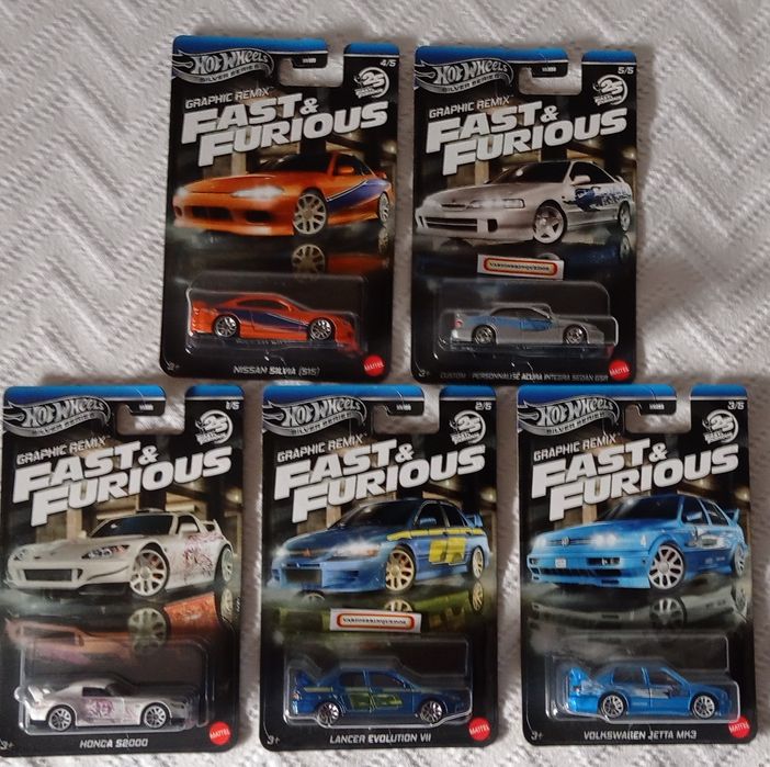 Set completo 5 Fast & Furious Hotwheels