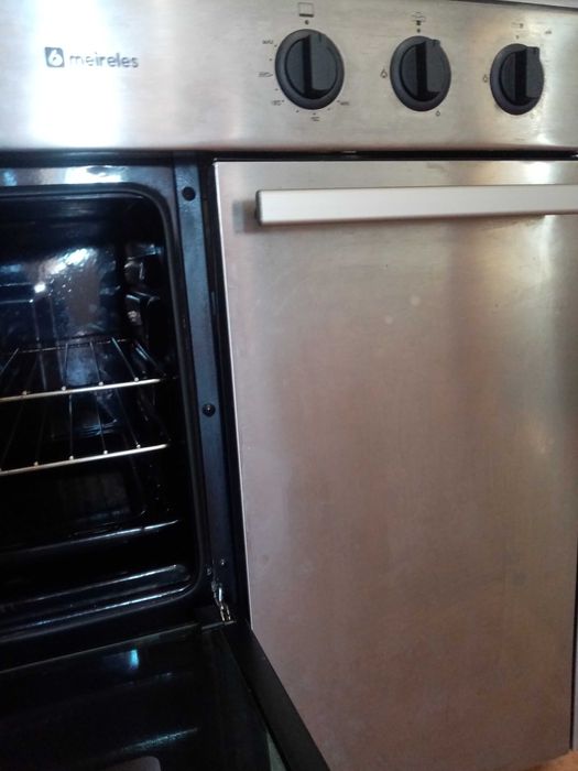 Fogão inox 4 bicos a gás - marca Meireles