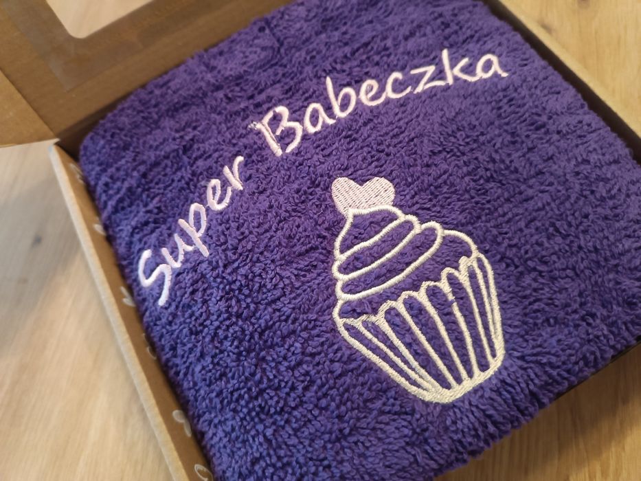 Ręcznik z haftem prezent urodziny dzień mamy dzień kobiet