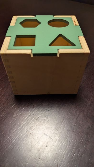 Caixa formas madeira