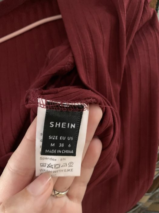 Топ з рукавами бордо