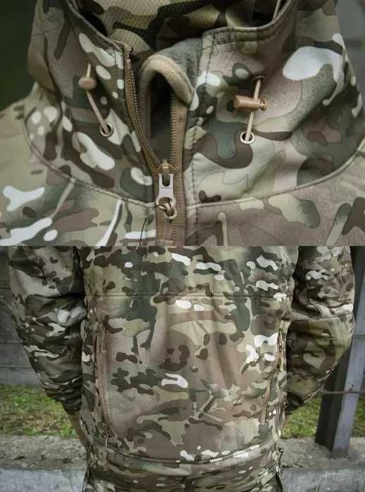 Softshell костюм софтшелл флісовий чоловічий КОЙОТ ОЛИВА МУЛЬТИКАМ