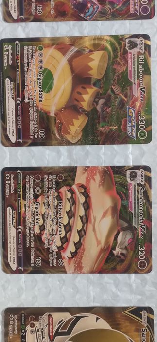 Cartas douradas Pokémon