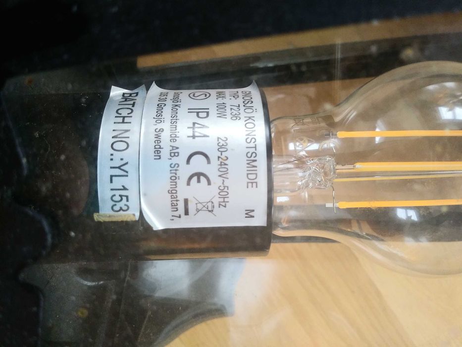 monia lampa zewnętrzna metalowa klosz szklany