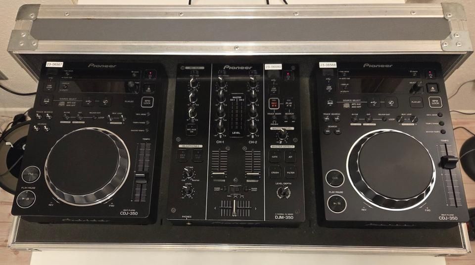 Pioneer DJ комплект  - деки Pioneer CDJ 350x2 + пульт Pioneer DJM 350