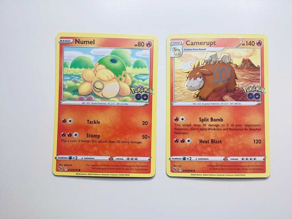 Cartas Pokémon Go Evoluções