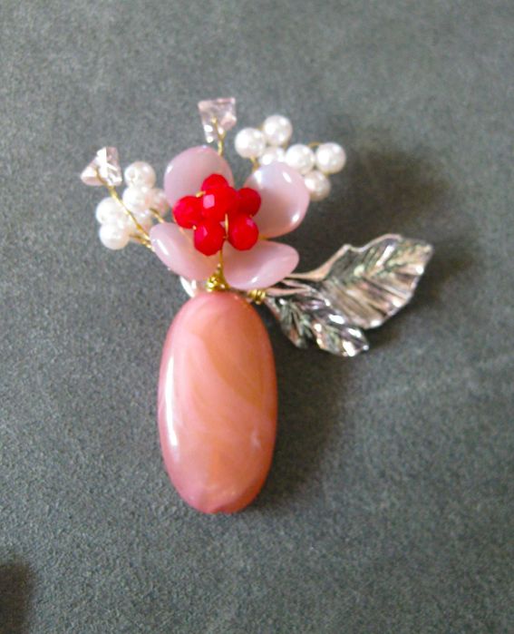 Alfinete / Broche / Pregadeira Flor NOVO