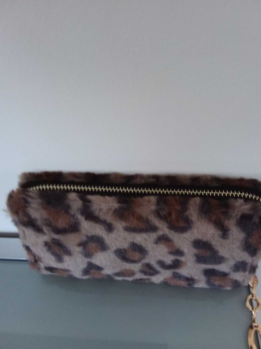 Porta moedas padrão leopardo