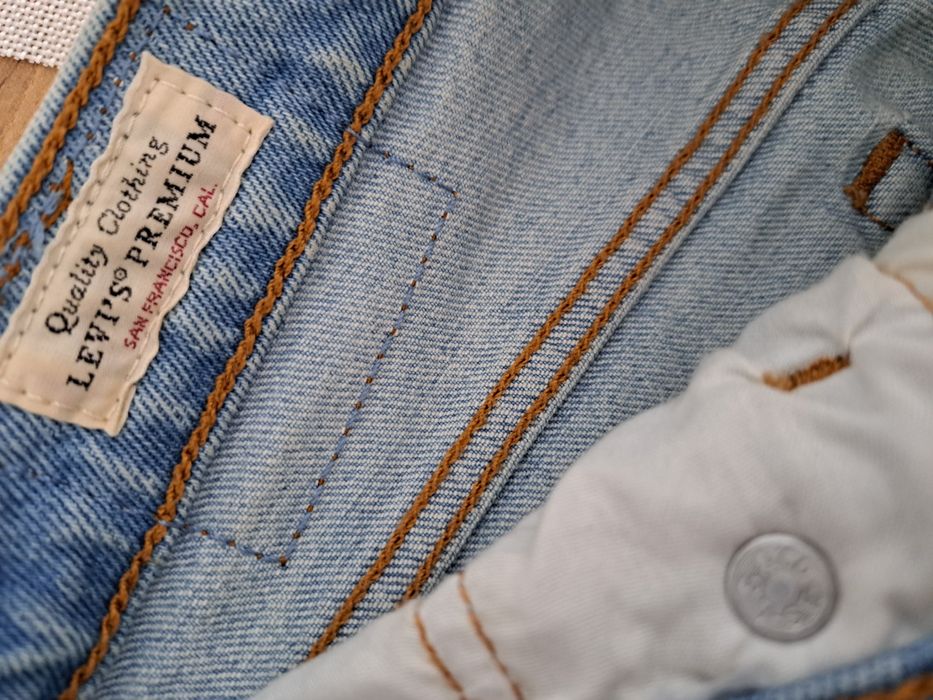 Jeansowe spodenki levis 501 xs