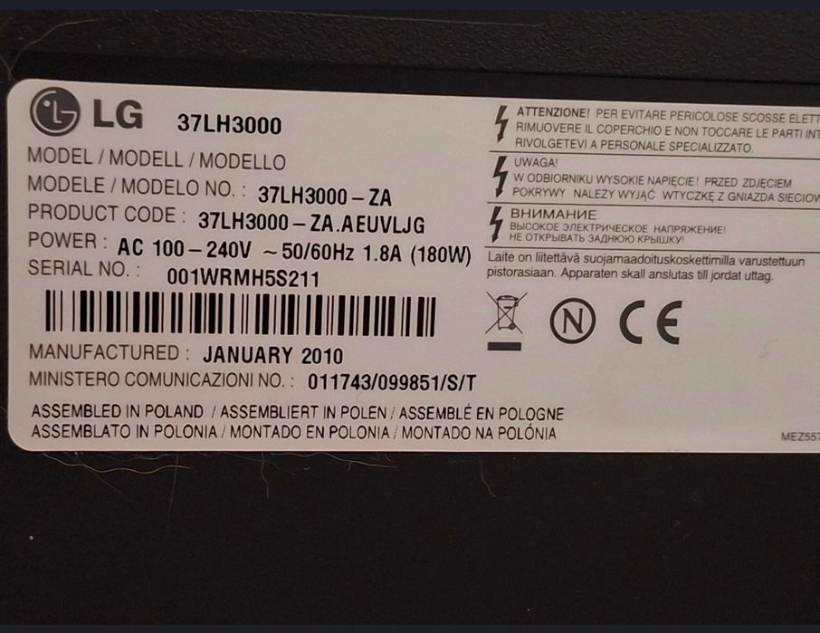 Telewizor LG 37 cali