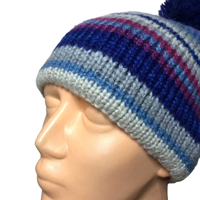 CG59 Ciepła Dziecięca Czapka Brekka Zimowa Pompon