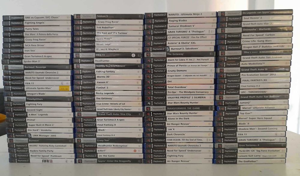 Vendo Jogos PS2 (Lista de A a M e Preços na Descrição)