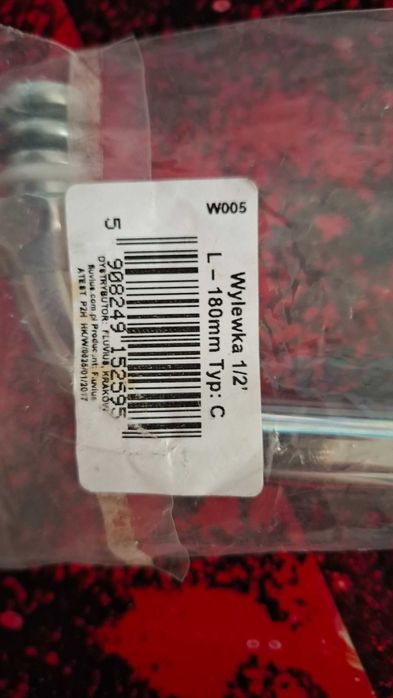 Wylewka do baterii 1/2" 180 mm Typ C