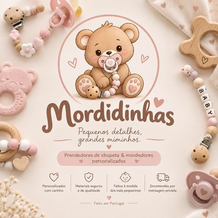 Prendedor de Chupeta presonalizados