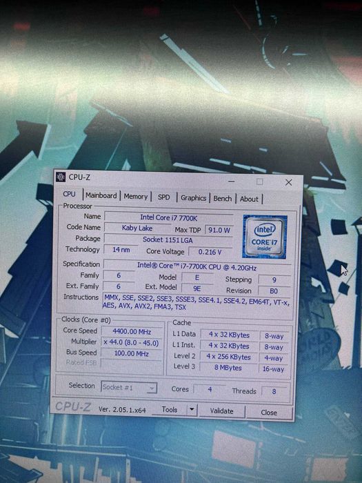 Комплект GA-Z270P-D3 + Процесор Intel Core i7-7700K + DDR 4 48Гб