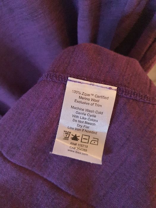 ibex merino Bluzka damska Naturalist z długim rękawem roz M