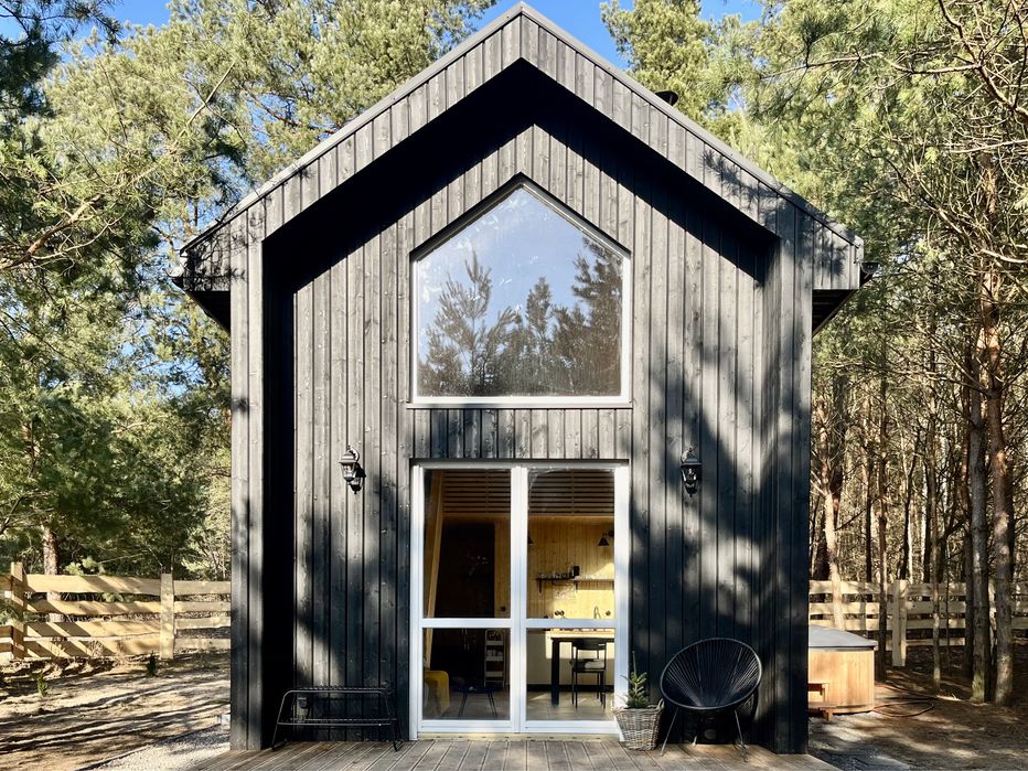 Domek wśród boru z balią jacuzzi noclegi k. Bałtów Sandomierz