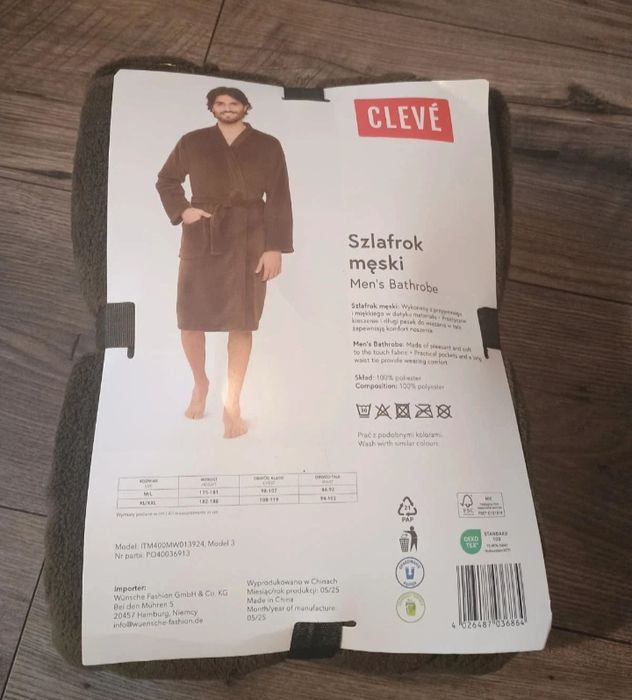 Nowy szlafrok męski XL/XXL