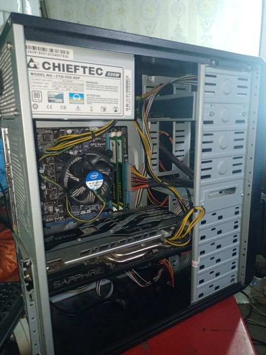 Игровой ПК! с монитором RX 570/i5/8DDR3/SSD120