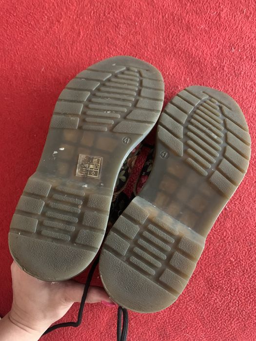 Botas tipo militar padrão florido