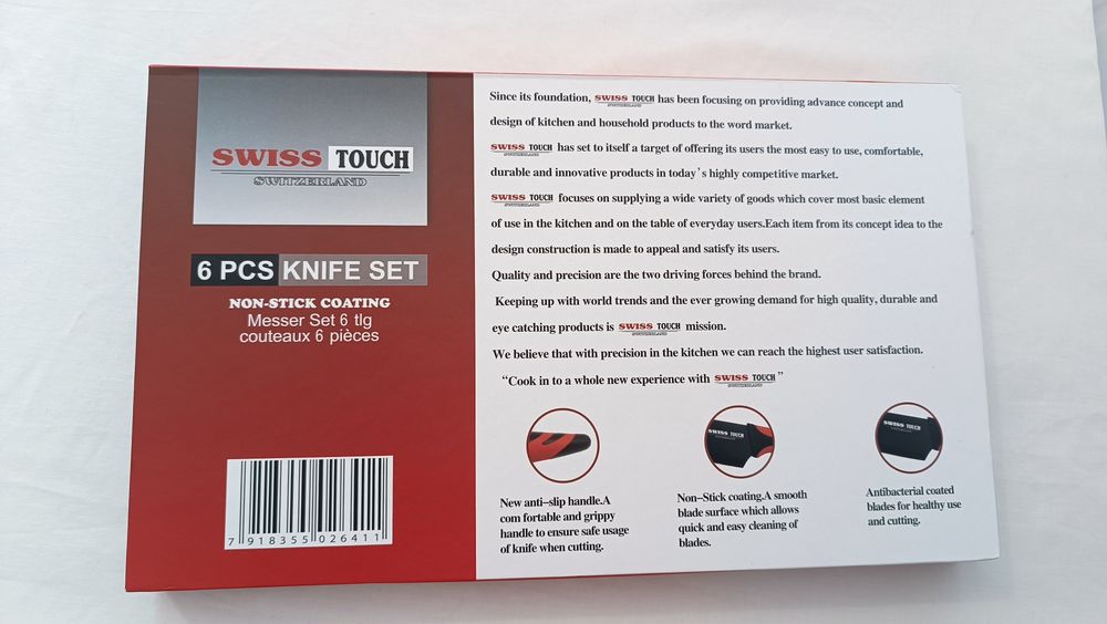 Conjunto facas Swiss Touch. Novo em caixa.