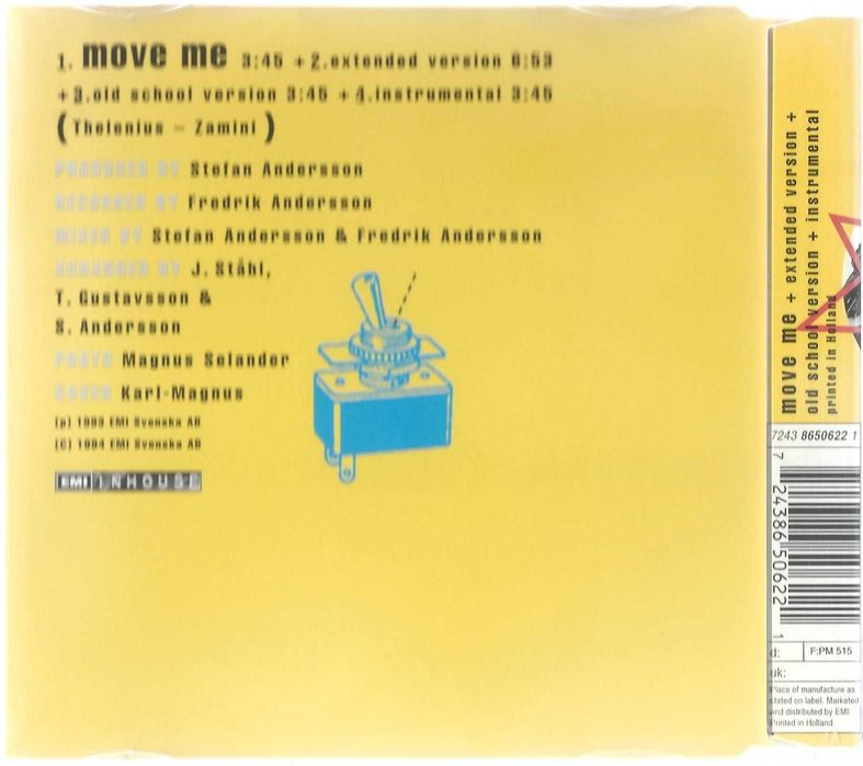 Maxi CD Basic Element - Move Me (1994) (EMI Inhouse)