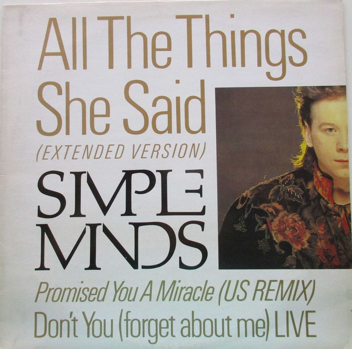 Simple Minds - - - - - All the Things She Said - - - - - Maxi Single
