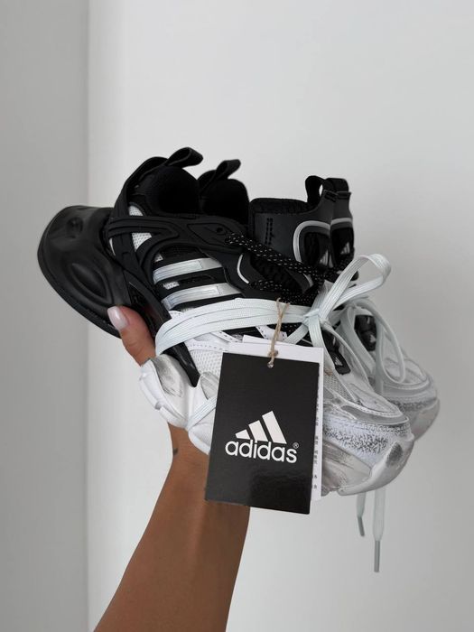 Adidas Vento XLG Deluxe Black White жіночі кросівки на платформі