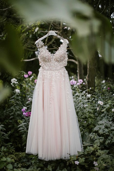 Suknia ślubna ELIZABETH PASSION 4860 Pink rozm. 36 + WELON